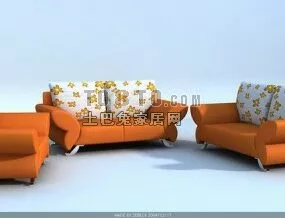 Sofa Set For Living Room 3d model