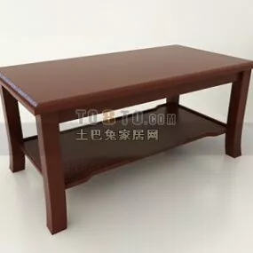 Rectangular Chinese Coffee Table 3d model