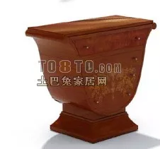 Display Cabinet With Shelf 3d model