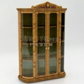 European Classic Wine Cabinet 3d model