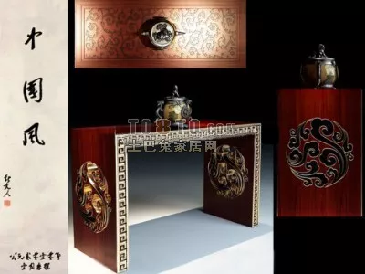Chinese Classic Side Table 3d model Chinese Classic Side Table 3d model