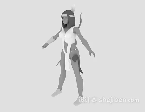 Sculpture Tiger 3d model