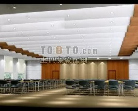 Hotel Meeting Room Space 3d model