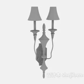 European Wall Lamp Antique Design 3d model