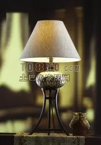 Hotel Table Lamp Classic Style 3d model