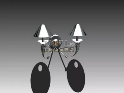 Fontana Brass Table Lamp 3d model