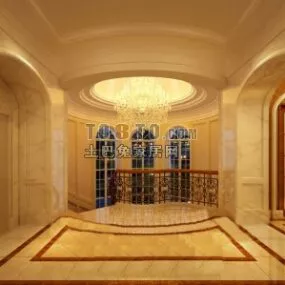 Hall Space Classic Villa 3d model
