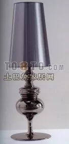 Glass Table Lamp Antique 3d model