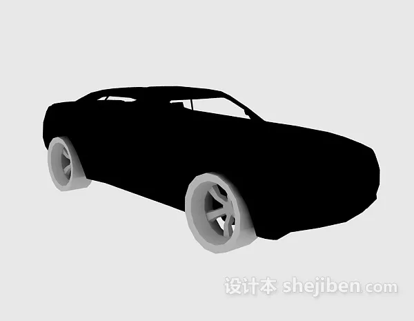 Black Sedan 3d model Black Sedan 3d model