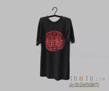 Black Shirt Clothes Hanger 3d model Black Shirt Clothes Hanger 3d model