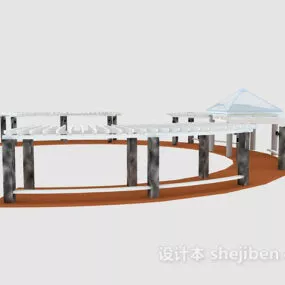 Gallery Exhibition Building 3d model