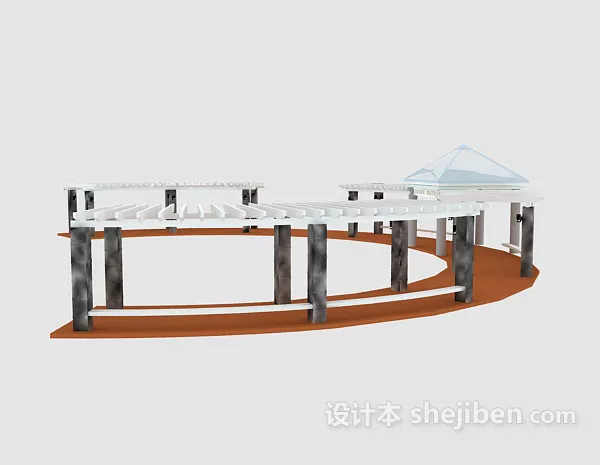Frostbone Center Gaming Building 3d model