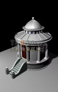 Hirise Apartment Complex Building 3d model