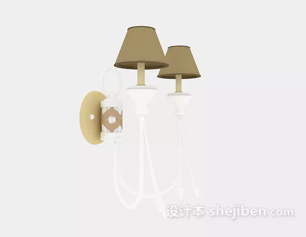 Five Square Lamp Shade, Modern Pendant Lamp 3d model