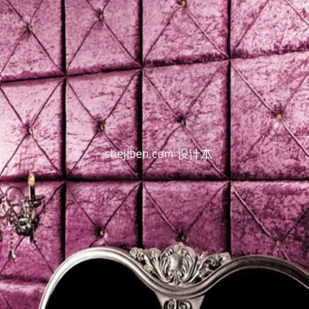 Boutique Sofa Red Velvet Material 3d model