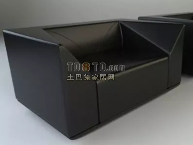 Blue Modern Style Sofa Corner L Shape With Cushion 3d model