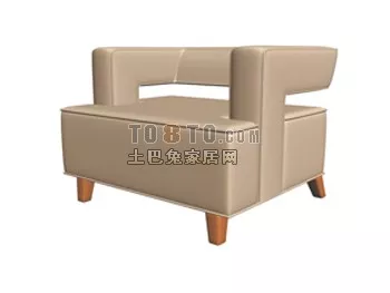 Corner Sofa L Shape, Thin Upholstered 3d model