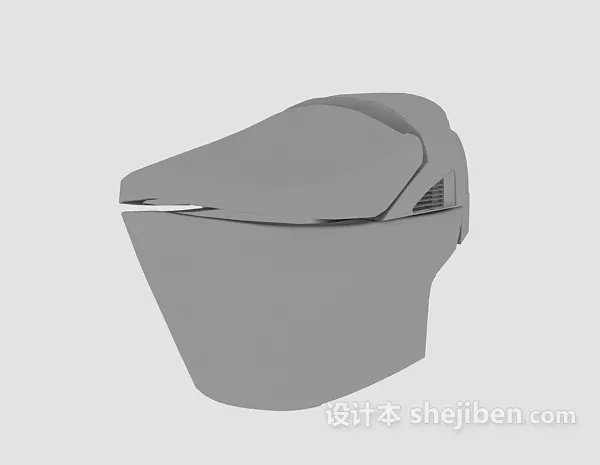 Smart Toilet Automatic Cap 3d model Smart Toilet Automatic Cap 3d model