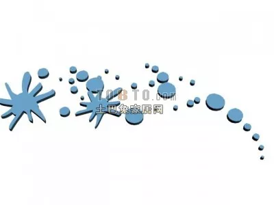 Wall Decoration With Carved Window 3d model