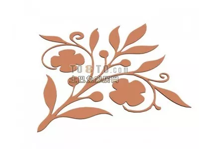 Chinese Painting With Hanger 3d model