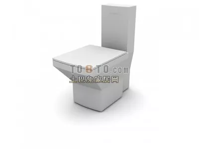 Modern Bathroom Shelf With Sink And Mirror 3d model