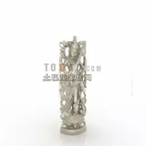 Furnishing Carved Sculpture 3d model