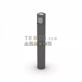 Cylinder Lawn Light 3d model