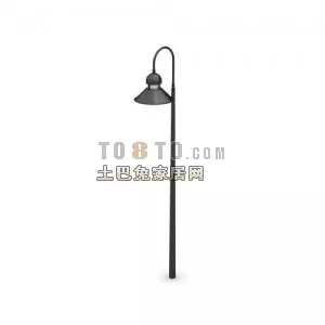 Classic Iron Streetlight 3d model Classic Iron Streetlight 3d model