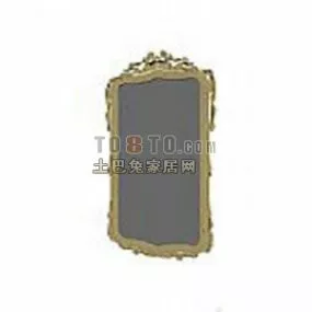 Antique Bathroom Mirror 3d model
