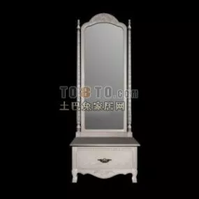 Classic Bathroom Mirror With Cabinet 3d model
