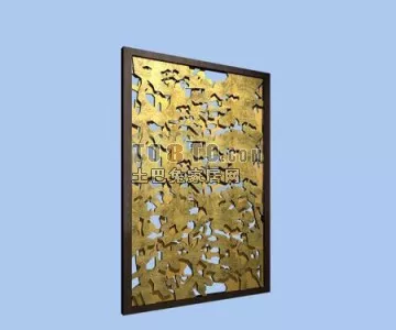 Partition Frame Star Pattern 3d model