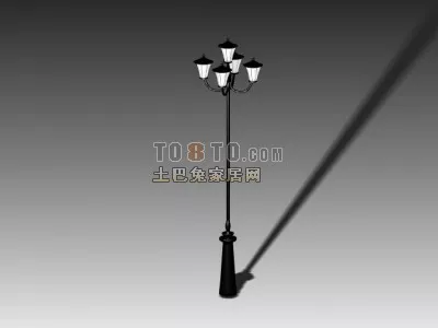 Ceiling Lamp Square Wooden Cover 3d model