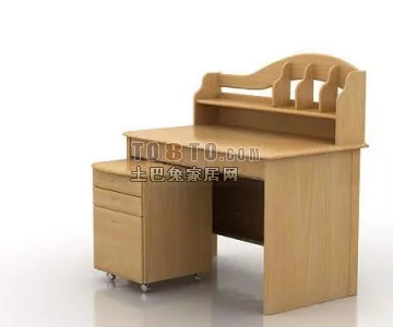 Children Work Table For Study Room 3d model Children Work Table For Study Room 3d model