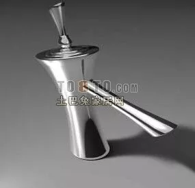 Inox Water Tap 3d model
