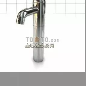 Chrome Tap Sink Accessories 3d model