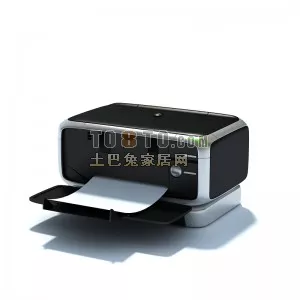 Small Printer A4 Size 3d model