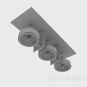 Spotlight Three Lamps 3d model