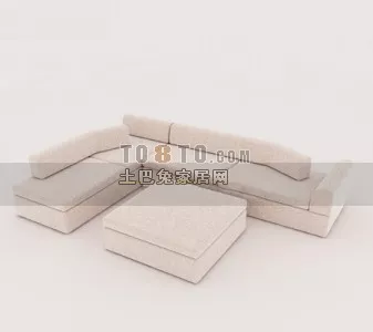 L Sofa Natuzz, Foldable Sofa 3d model