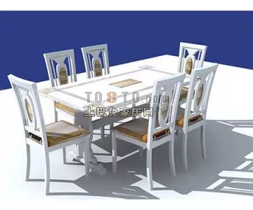Glass Square Table With Elephant Stand Shape 3d model