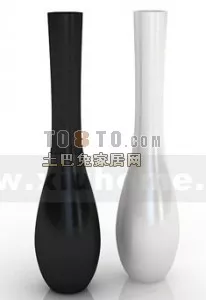 Small Browse Vase Pot Decorative 3d model