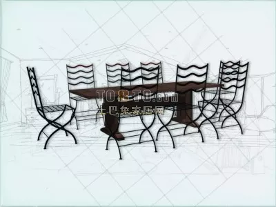Coffee Square Table With Shelf Black Wood 3d model