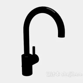 Black Water Tap 3d model