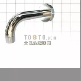 Chrome Tap Kitchen Accessories 3d model
