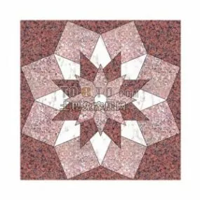 Floor Tile Flower Style 3d model