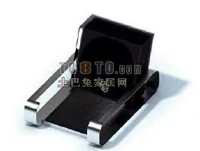 Office Accessories Data Rack Black Steel 3d model