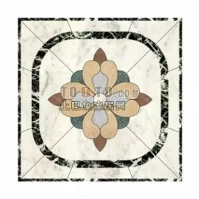 Floor Tile Vintage Shaped 3d model