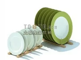 Plate Kitchen Tableware 3d model