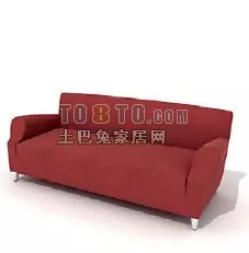Sofa Favorite Brown Textile 3d model