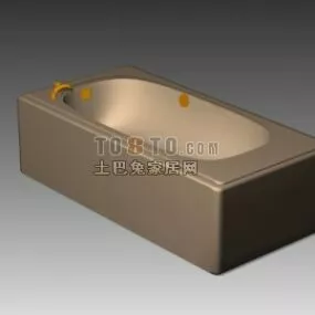 Modern Stone Bathtub 3d model