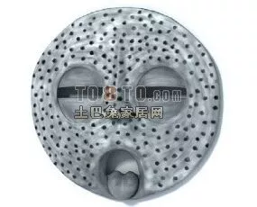 African Ornament Mask 3d model